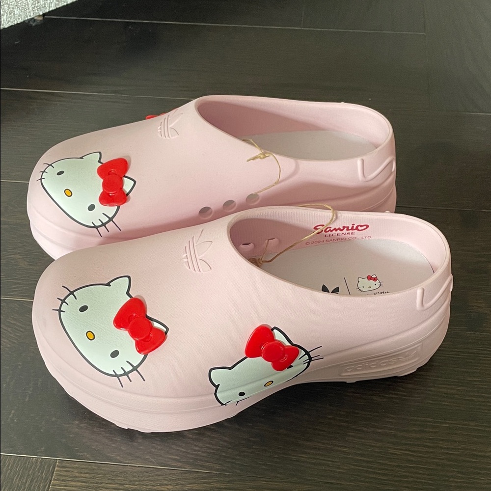 Women’s Hello Kitty x adidas Adifom Stan Smith Mule - Clear Pink Sz 7